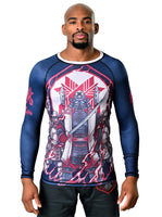 Signature Short Sleeve Rash Guard Compression Shirt for BJJ, Wrestling, & MMA XXL / Camo